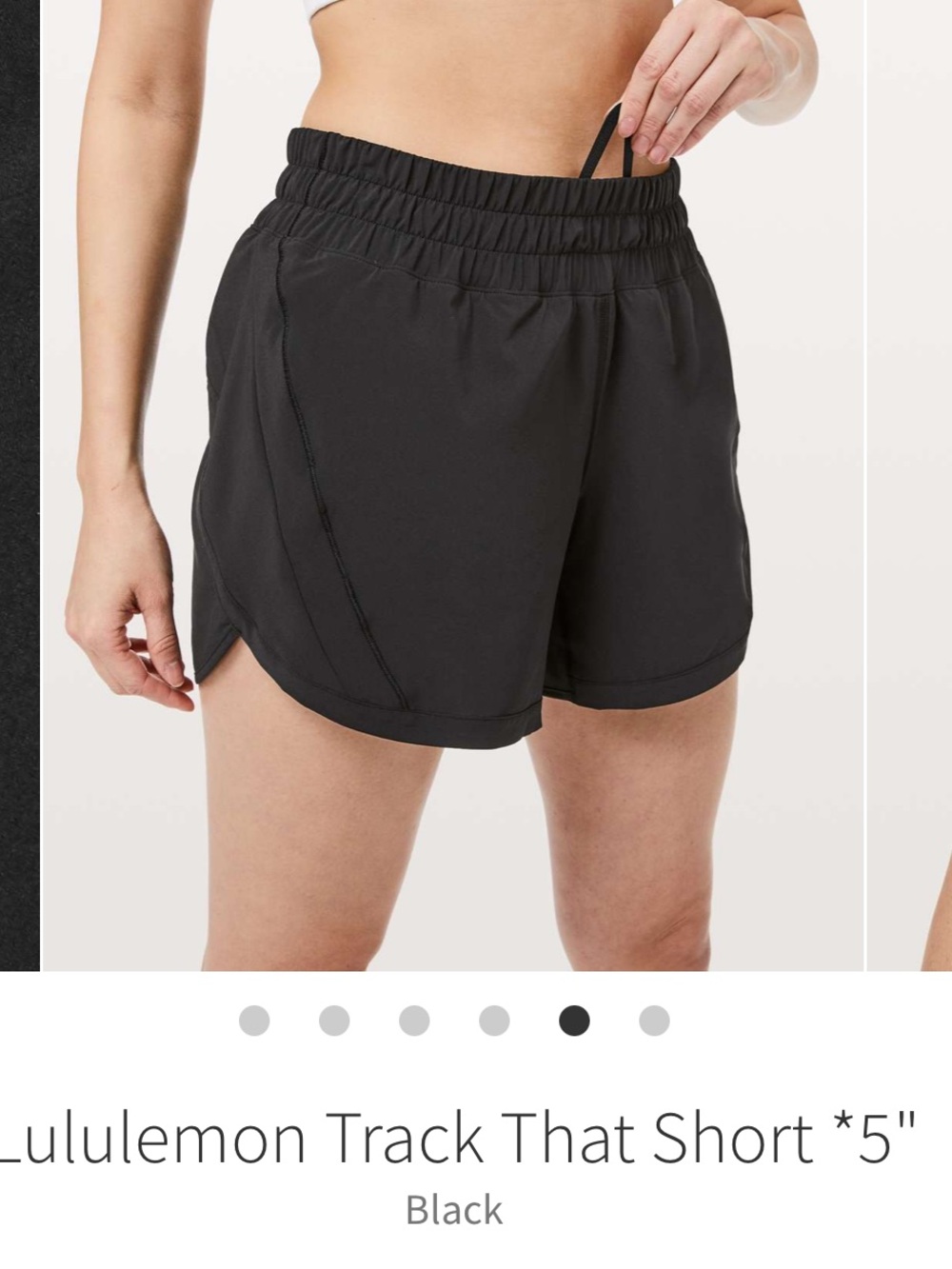 Lululemon Track That Mid Rise Shorts 5” Black Sz 14